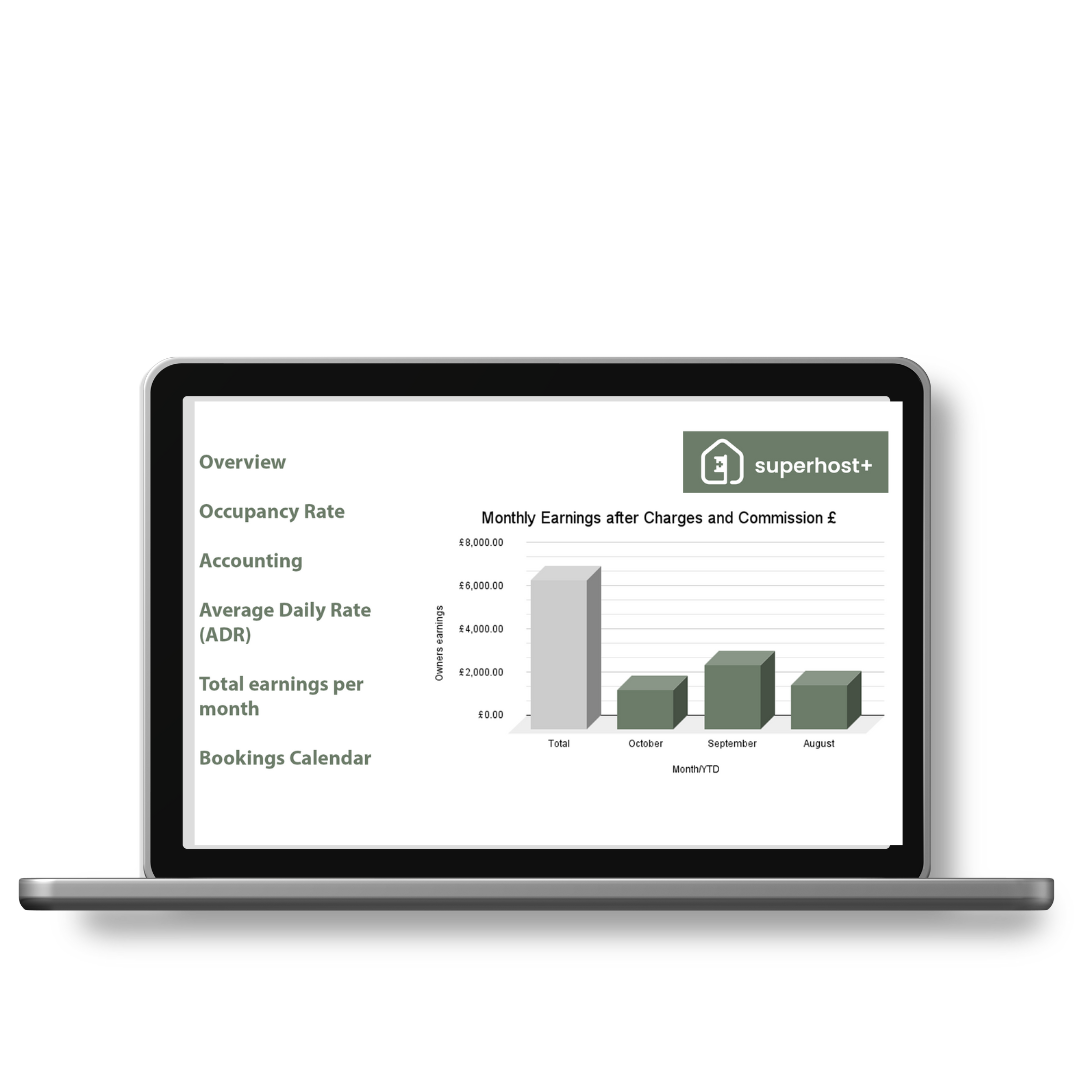 Airbnb Management Customer Portal Laptop