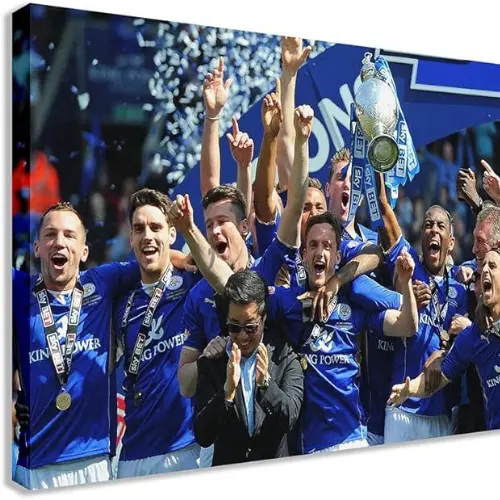 Leicester City Premier League Champions Canvas Wall Art