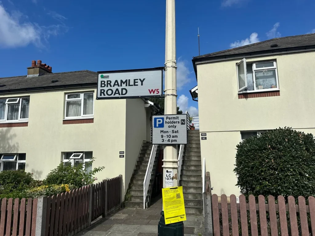 Larger cars can be parked on - Bramley
